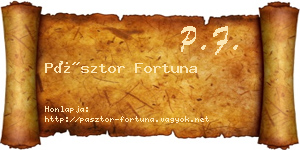 Pásztor Fortuna névjegykártya